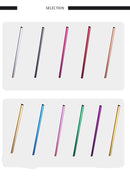 Drinking Straw Reusable Metal Straw Set Heart-shaped Bubble Tea Straws