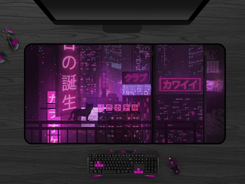Tokyo Gaming Neon Mouse Pad