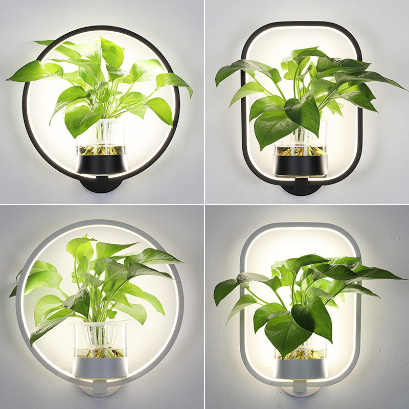 Decorative Wall Lamp With Planting Basket