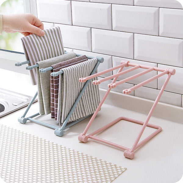 Foldable Dishcloth Shelf Kitchen Accessories Gadget Organizer
