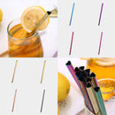 Drinking Straw Reusable Metal Straw Set Heart-shaped Bubble Tea Straws