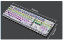 Mechanical Keyboard 104 Anti-ghosting Luminous Blue Black Red Brown Switch LED Backlit wired Gaming Keyboard