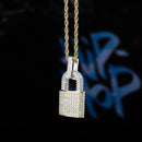 Hip Hop Lock Shaped Solid Pendant