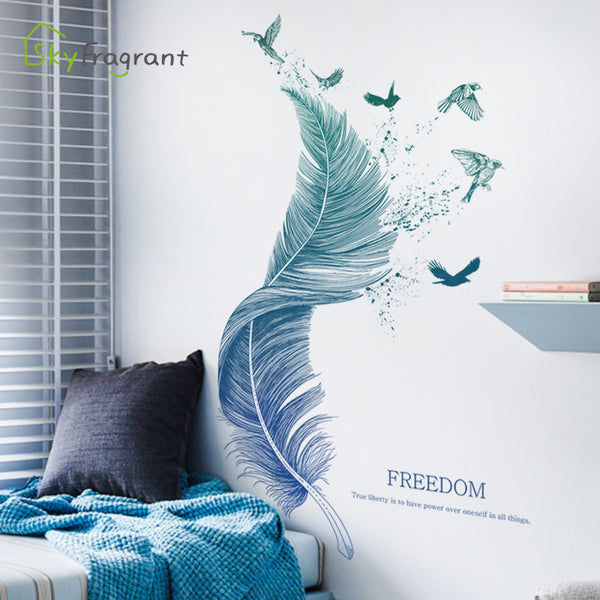 Feather Quote Wall Stickers