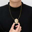 Cartoon Expression Zipper Shut Up Personality Trendy Hip Hop Jewelry