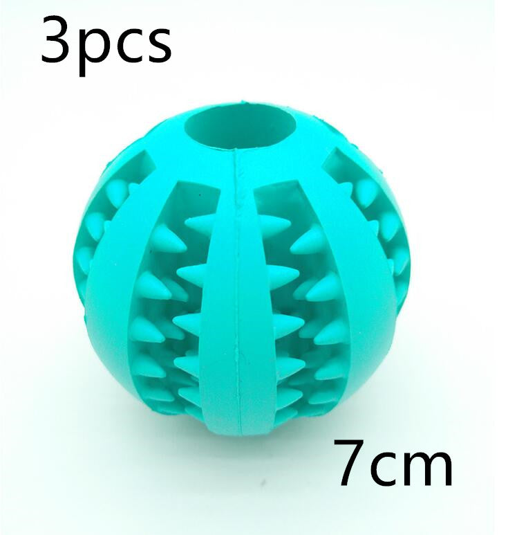 Pet Slow Feeder Dog Toy Cute Funny Rubber Dog Ball Toy