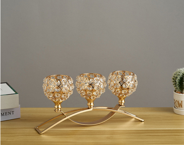 Crystal Trio Candle Holder