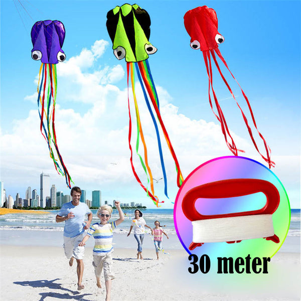 4M Large Octopus Kite With Handle Line