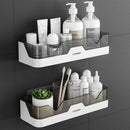 Toilet Rack Free Perforation Wall-Mounted Kitchen Bathroom Toilet Wall Toothbrush Cosmetic Storage
