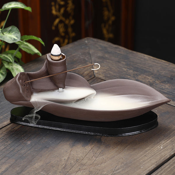 Backflow Leaf Incense Burner