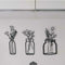Flower Silhouette Wall Decoration Metal Wall Hanging Silhouette Art Decoration
