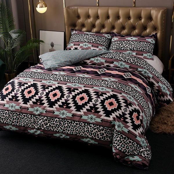 Bohemian Style Three-piece Bedding Set