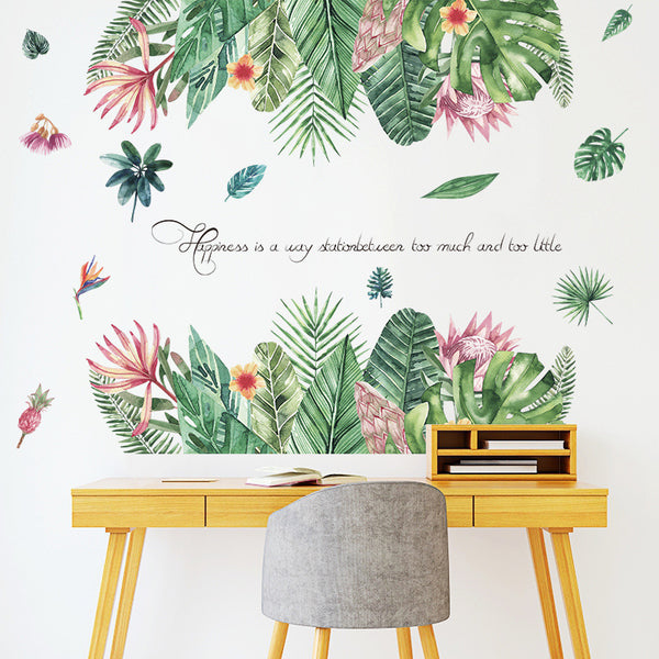 Floral Quote Wall Sticker