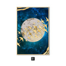 Abstract Moon Canvas
