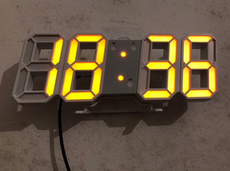 3D Luminous LED Digital Clock