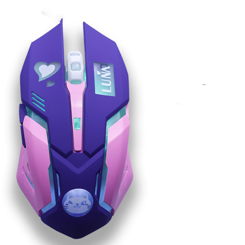 Pink Punk Gaming Mouse