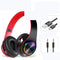 LED Wireless Bluetooth Headphones Gaming Headsets Sport Earphone With Support TF Card Colorful Breathing Lights