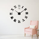 European mirror wall clock creative clock