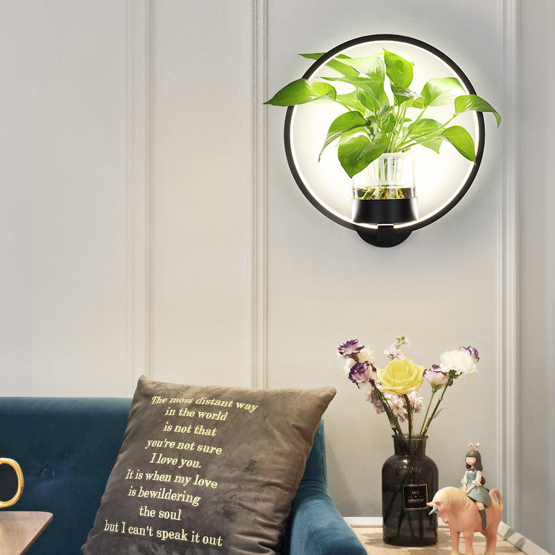 Decorative Wall Lamp With Planting Basket