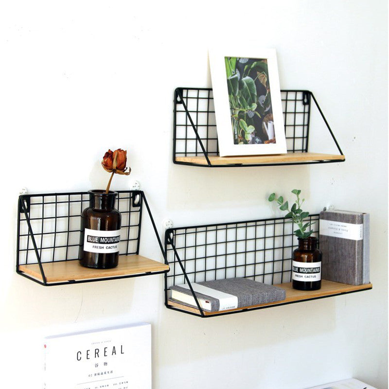 Japanese Style Wrought Iron Wall Hanging Basket