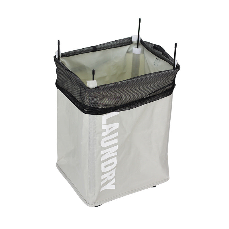 Dirty Laundry Basket Foldable Oxford Cloth Fabric Pulley Laundry Basket