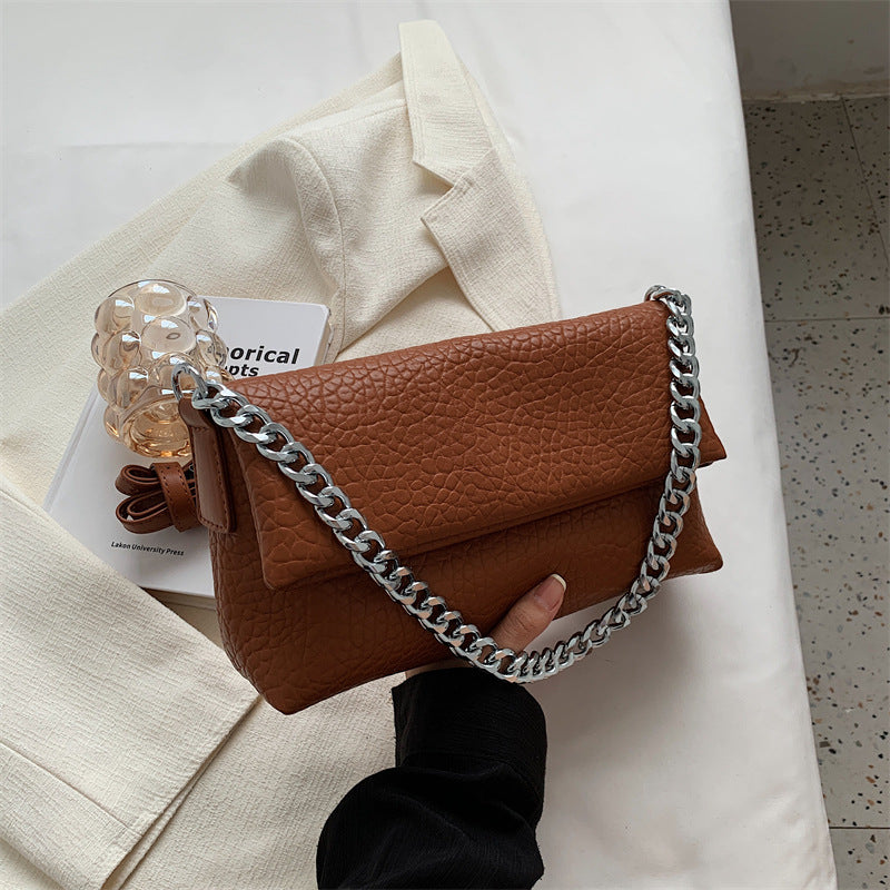 Soft-faced Envelope Style Chain Bag