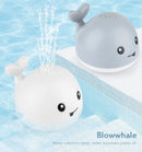 Electric small whale induction water spray lamp