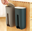 Wall-mounted Removable Kitchen Large-capacity Non-perforated Non-marking Plastic Bag Storage Box