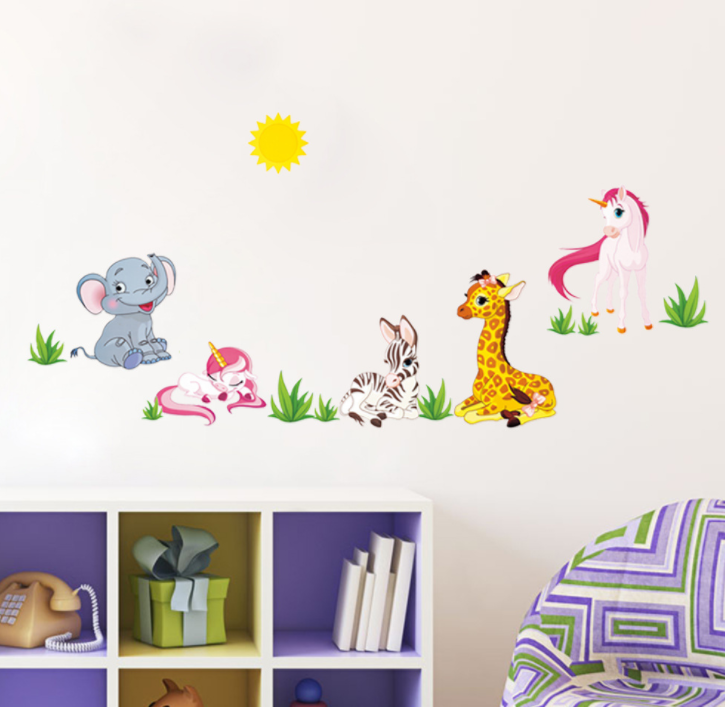 WAll art sticker Kids room animals