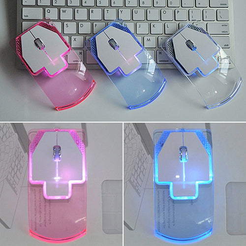 Ultra-thin Transparent 2.4GHz Wireless Mouse