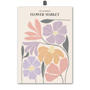 Colourful Floral Wall Art Canvas