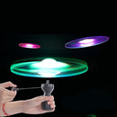 Pull String Luminous Flying Saucer Toy