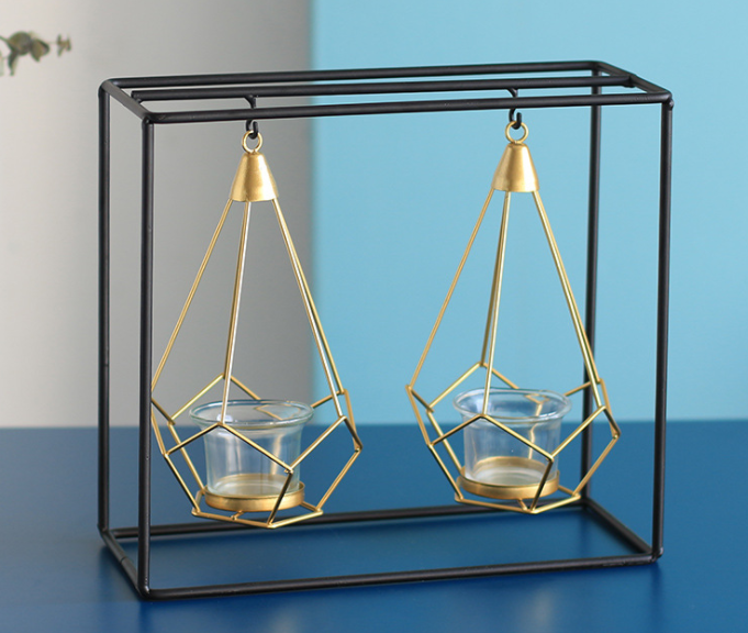 Geometric Lantern Candle Holder