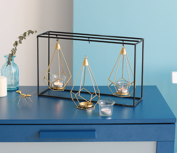 Geometric Lantern Candle Holder