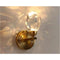 Copper Rotating Luxury Crystal Wall Lamp