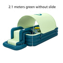 Children's Inflatable Swimming Pool With Awning And Slide