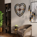 Living Room Love Wall Clock Fashion Mute Iron Bedroom Metal