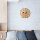 Wooden clock wall clock