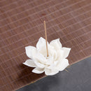 White porcelain incense burner lotus incense incense burner