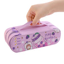 Double Layer Pencil Case With Large Capacity And Simple Girl Heart Pencil Case Stationery