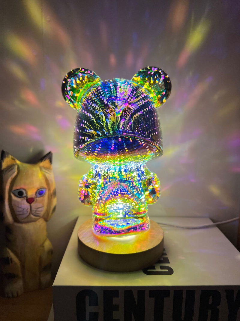 3D Firework Bear Light