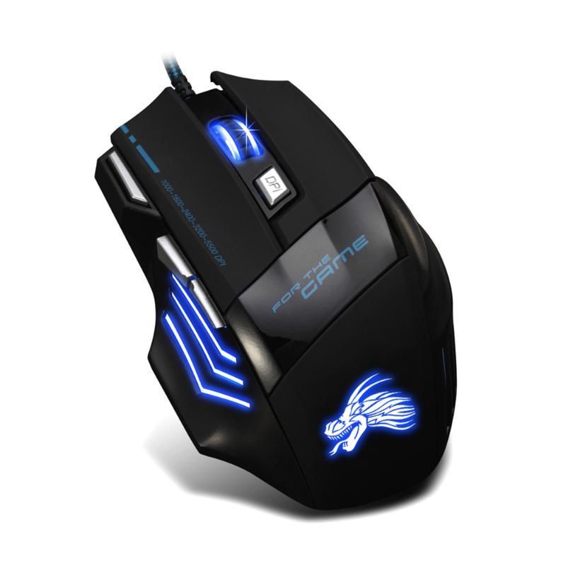 Professional Wired Gaming Mouse 5500DPI Adjustable 7 Buttons