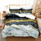 Three Art Marble Home Textile Linen Sheets