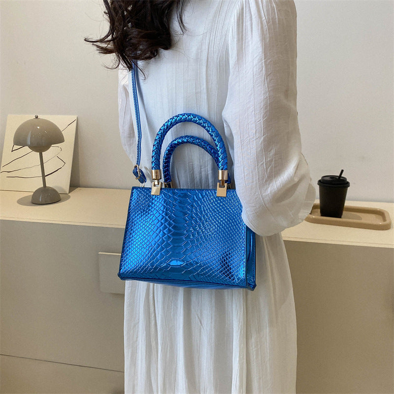 Snake Pattern Shoulder Bag