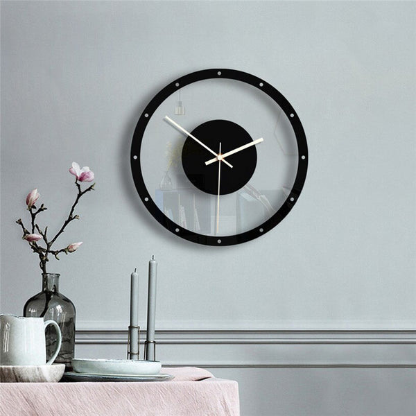 Nordic designer art minimalist living room wall clock