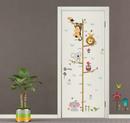 Cartoon Animals Height Measuring Wall Sticker