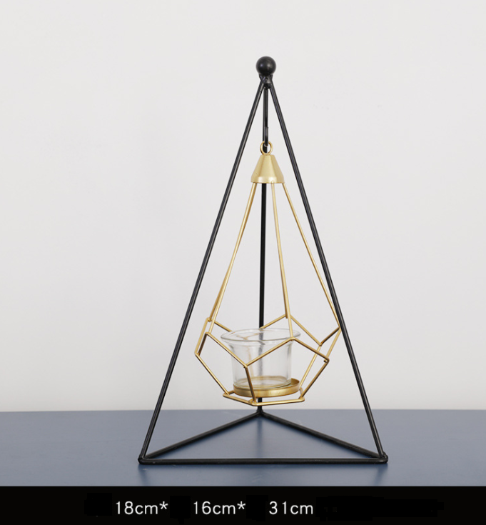 Geometric Lantern Candle Holder