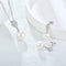 Women's Fashion Sterling Silver Zircon Pearl Necklace
