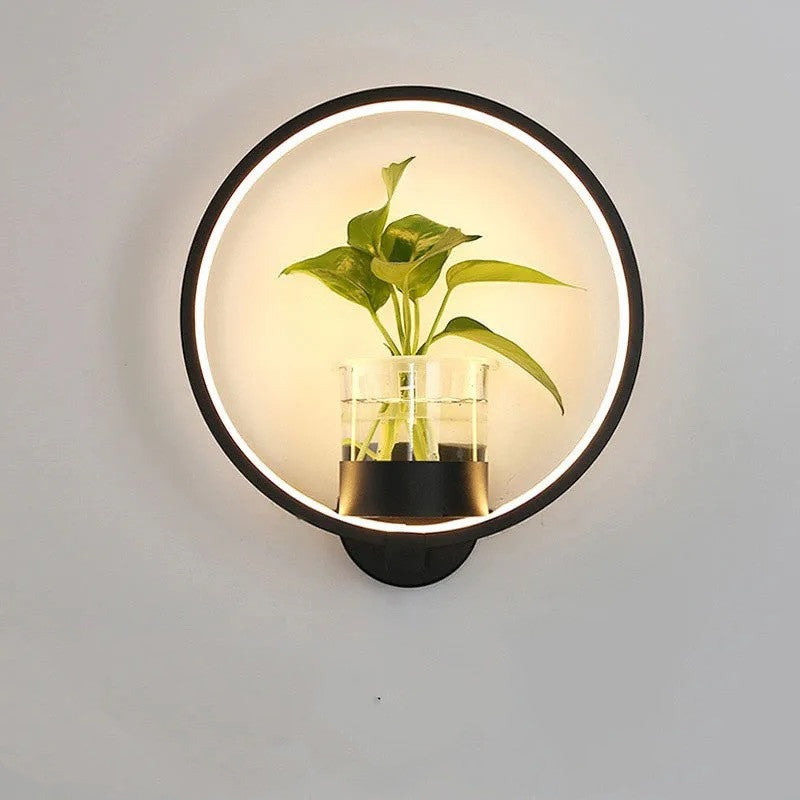 Decorative Wall Lamp With Planting Basket