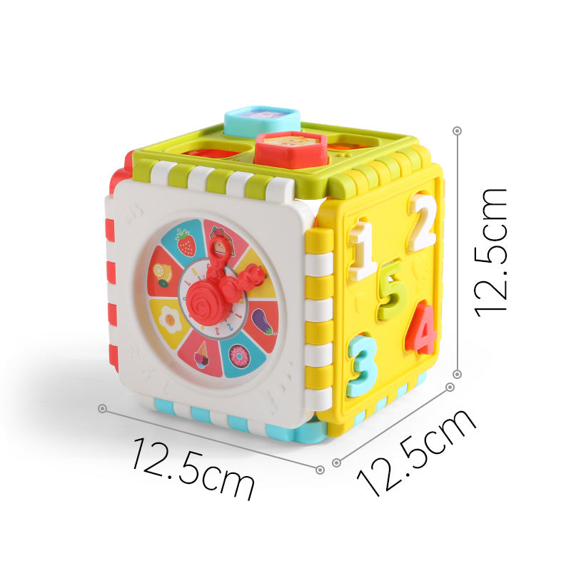 Multifunctional Cognitive Hexahedron Boy And Girl Building Blocks